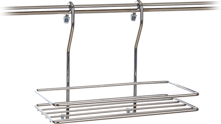 Étagère filaire suspendue VARIELLA 26 × 21 × 14 cm, chrome