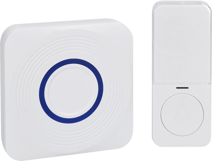 Sonnette sans fil Solight avec USB-C et alimentation par piles, 200 m, blanche