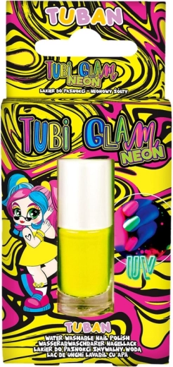 Vernis à ongles pour enfants Tuban Tubi Glam jaune néon 5 ml