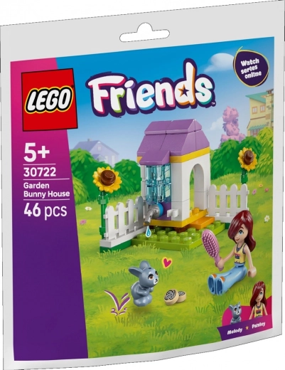 Friends maison pour lapin dans le jardin