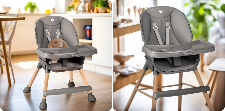Chaise évolutive 3-en-1 pour manger, jouer et apprendre
