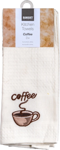 Motif COFFEE élégant, lot de 3