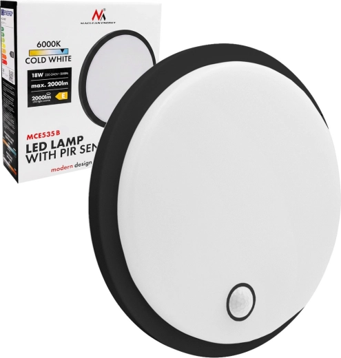 Lampe LED avec capteur de mouvement PIR Maclean MCE535