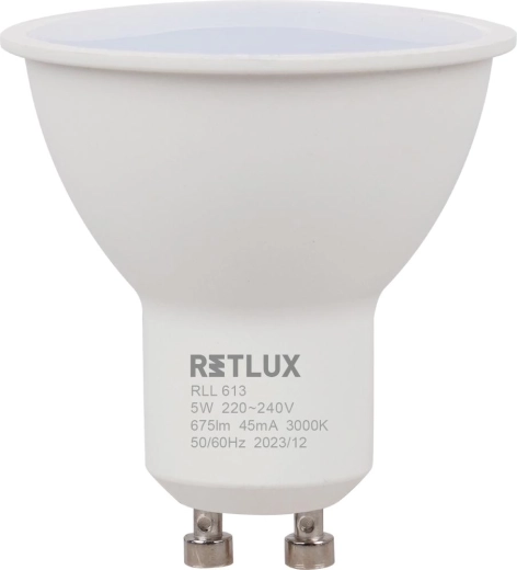 Ampoule LED réflecteur RETLUX GU10 5 W blanc chaud