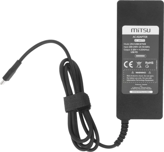 USB‑C Power Delivery jusqu’à 87 W