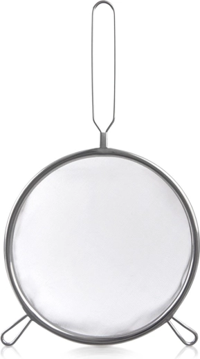 Passoire de cuisine en inox avec longue poignée 24,5 cm