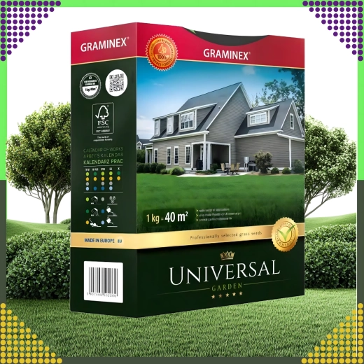 Mélange universel de graines de gazon premium 1 kg – pelouse résistante et dense