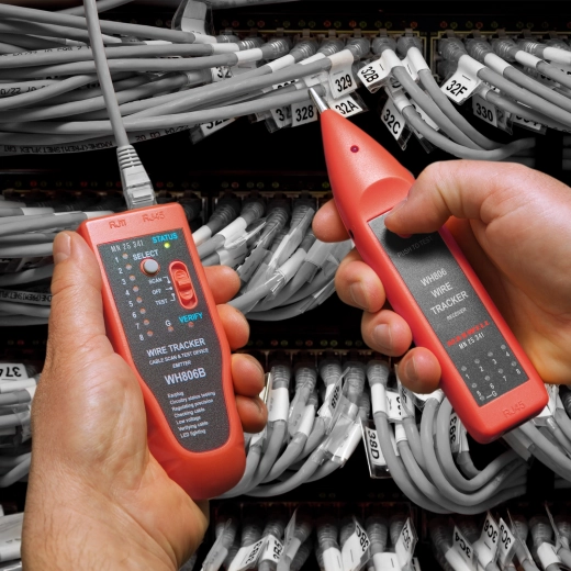 Localisateur de câbles avec signal sonore et testeur RJ45