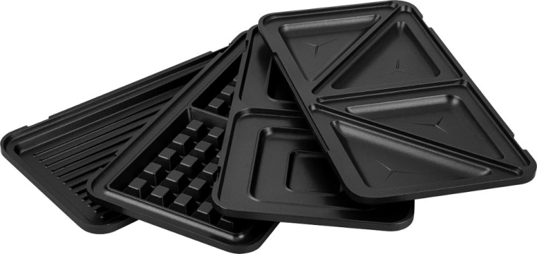 Quatre plaques de cuisson amovibles