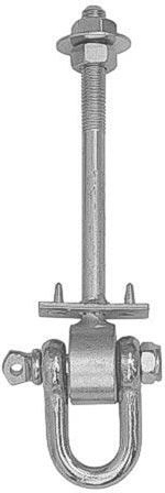 Crochet de balançoire M12 × 130 mm, capacité 70 kg