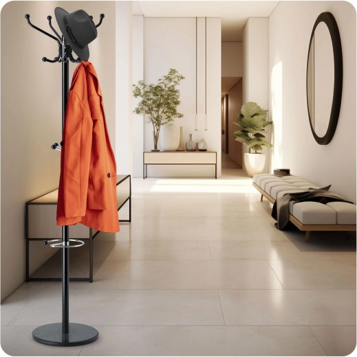 Espace pratique pour les parapluies et les accessoires