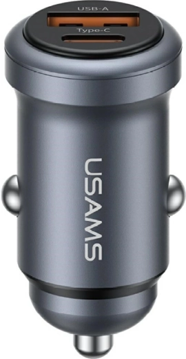 Chargeur voiture USAMS 30 W USB-A et USB-C