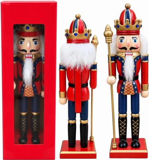 Figurine de Noël en bois casse-noisette 30 cm