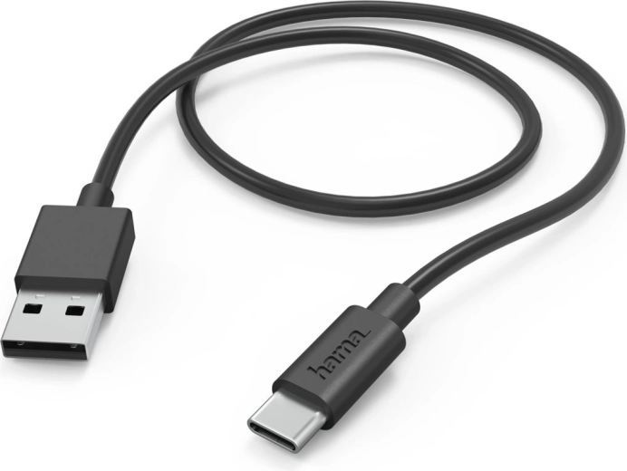 Câble de charge USB-A vers USB-C 1 m noir