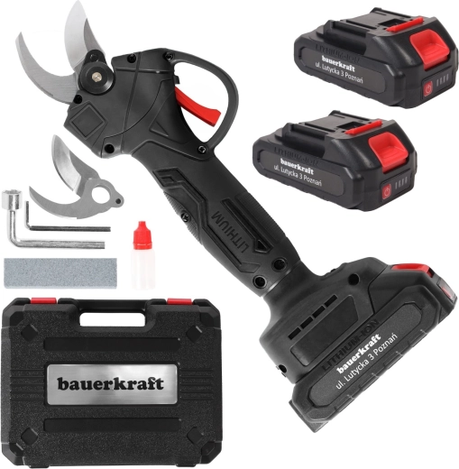 Sécateur de jardin électrique sans fil pour branches et haies, 21 V