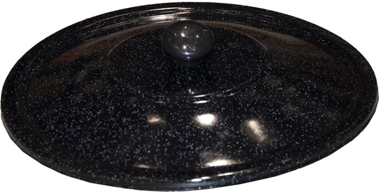 Couvercle pour chaudron 10 l émail noir