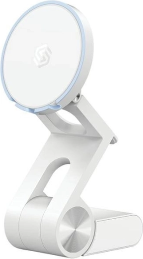 Support et socle magnétique 3‑en‑1 pour iMac et MacBook avec MagSafe – blanc