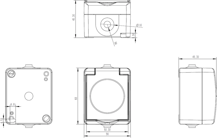 Dimensions compactes et montage en saillie