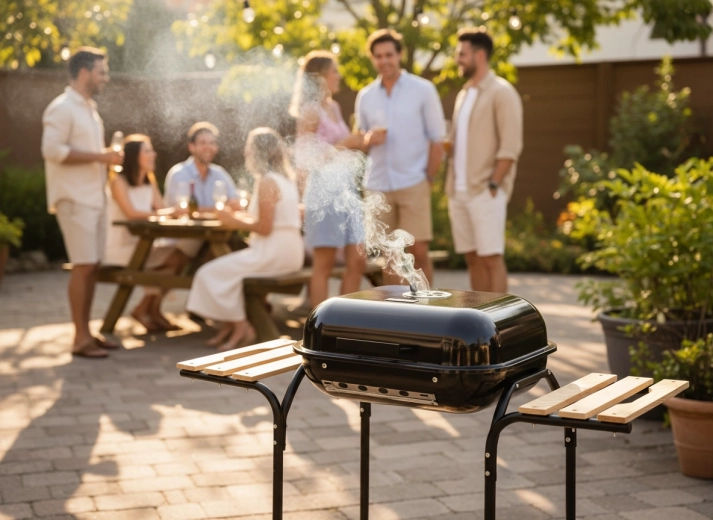 Cuisson uniforme sur une grille chromée