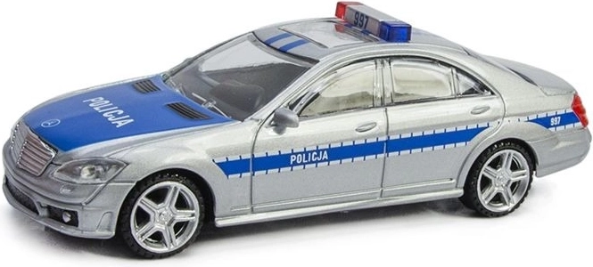 Modèle de voiture de police Mercedes S 63 AMG Rastar à l’échelle 1:43 - 1 pièce