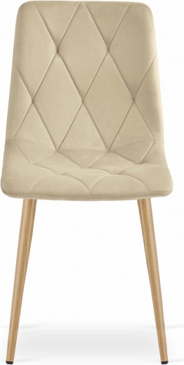 Pieds métalliques stables aspect bois