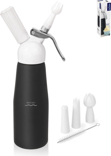 Siphon à chantilly Orion noir 680 ml