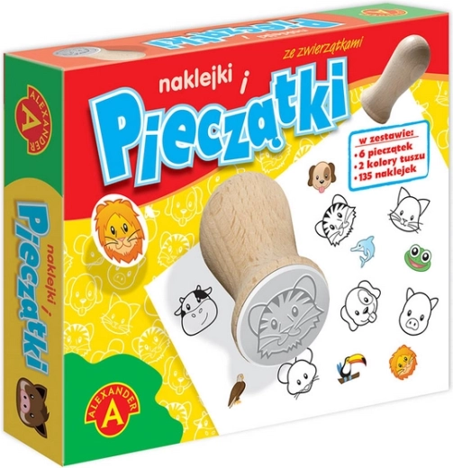 Tampons et autocollants avec des animaux - Alexander