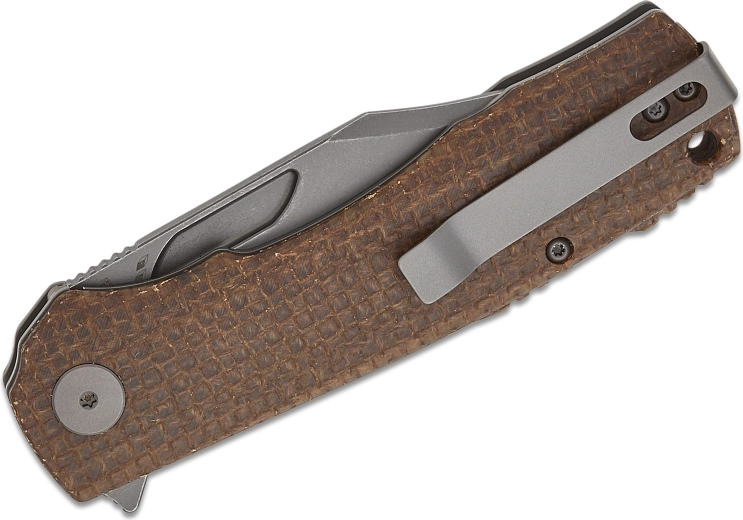 Manche en Micarta et clip deep-carry réversible