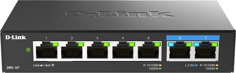 D-Link DMS-107/E commutateur de bureau 2.5G multi-gigabit 7 ports