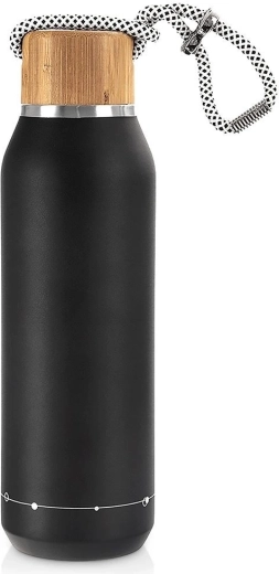 Thermos en acier inoxydable Orion, noir, 580 ml