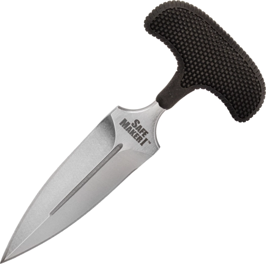 Poignard push Cold Steel Safe Maker I, 11,4 cm, noir, Kray-Ex, étui Secure-Ex