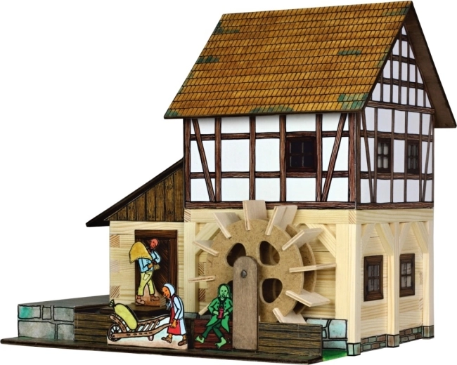 Walachia maquette à assembler en bois – moulin à eau à colombages