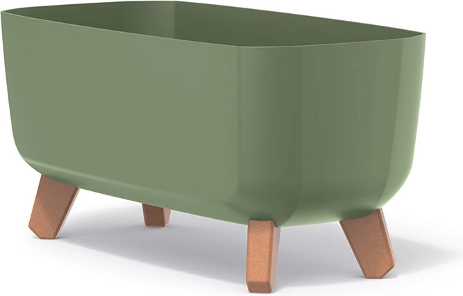 Jardinière avec pieds Gracia Case 39 cm – vert terreux