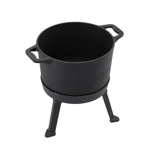 Pieds stables pour cuisiner au-dessus du feu