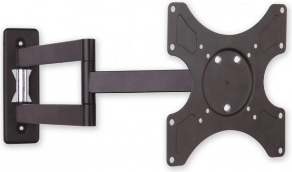 Support mural pour LCD/LED 19–37" avec double bras, 25 kg, noir