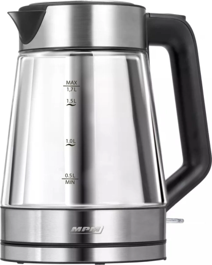 Bouilloire électrique en verre 1,7 l MCZ-122 avec éclairage bleu
