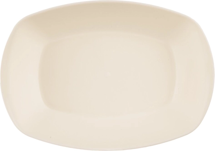 Plat de service Sandy ovale 25 × 15,5 cm crème