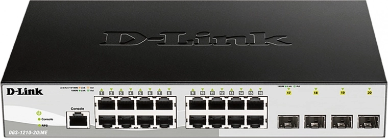 Commutateur administrable gigabit D-Link pour Metro Ethernet DGS-1210-20/ME/EE - 1 pièce