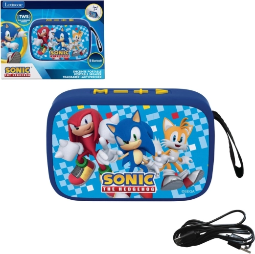 Lexibook haut-parleur portable SONIC avec revêtement en tissu et TWS