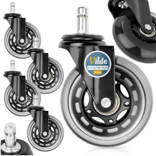 Fonctionnement silencieux et fluide sur sols durs