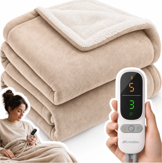 Couverture chauffante électrique CozyHeat 160 W beige