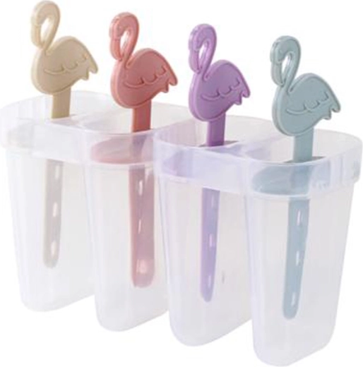 Moule en plastique pour glaces TORO flamant rose, 4 pcs