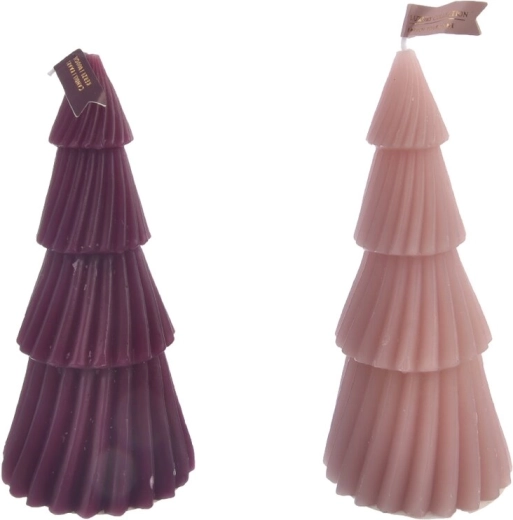 Bougie 3D en forme de sapin de Noël (2 variantes)