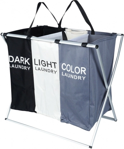 Trois compartiments pour un tri rapide du linge