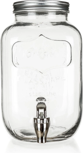 Verre transparent résistant et couvercle métallique