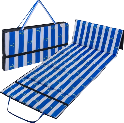 Tapis de plage pliable pour plage de galets Trizand XXL 1 cm imperméable - 1 pièce