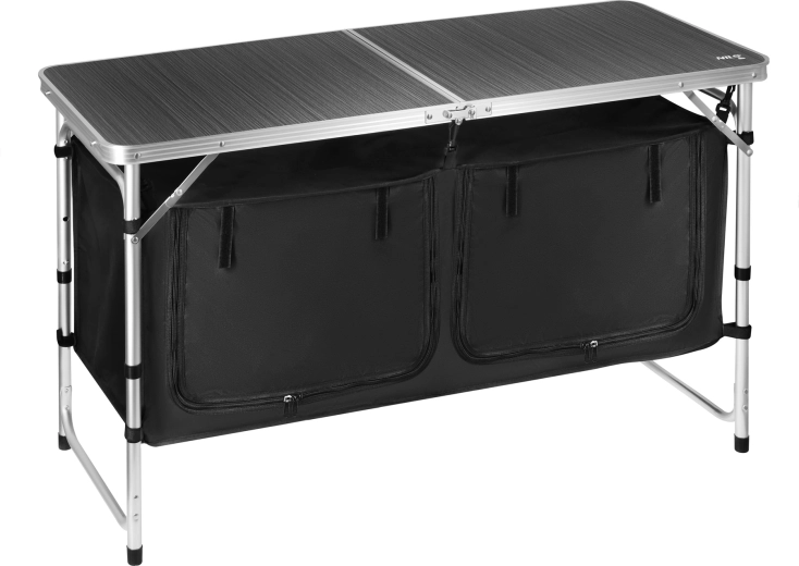 Table de camping pliante Nils Camp NC3405 avec organiseur