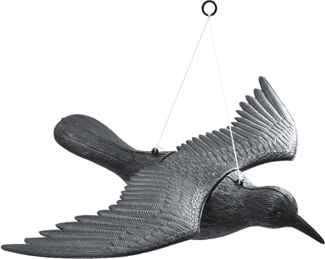 Maquette de corbeau anti-oiseaux 40 × 57 × 10 cm, PE
