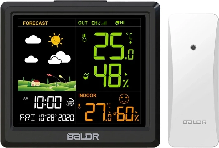 Station météo Baldrtherm avec capteur extérieur