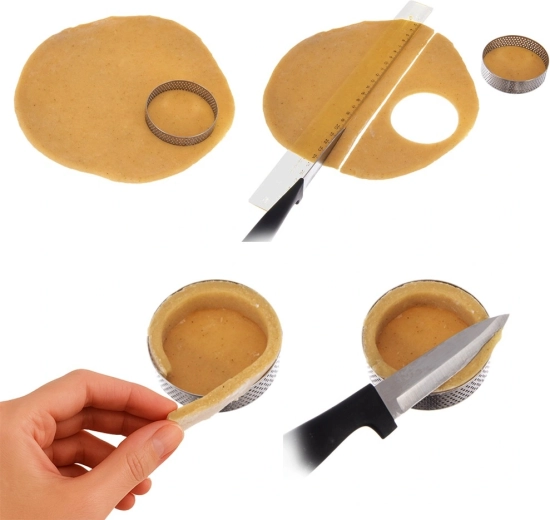 Travail facile de la pâte et bords nets